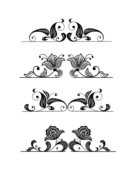 Design floral elements — Stock Vector
