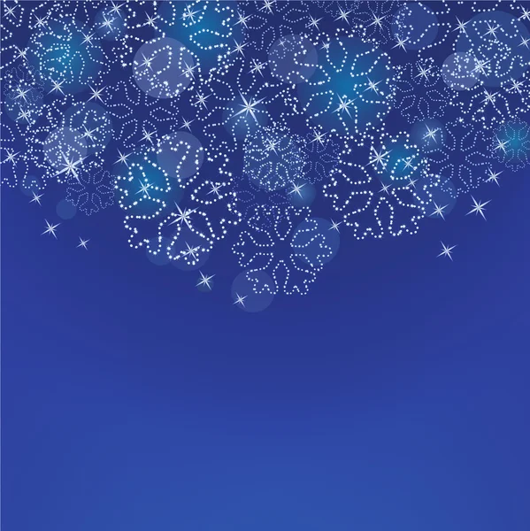 Card with Christmas snowflakes. — Stock Vector