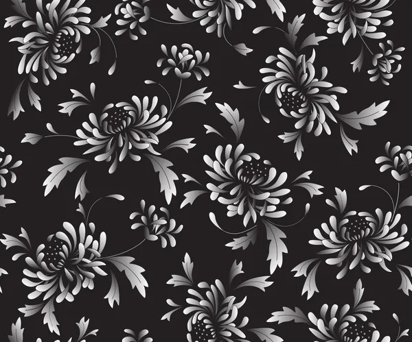 Contexte avec des chrysanthèmes — Image vectorielle