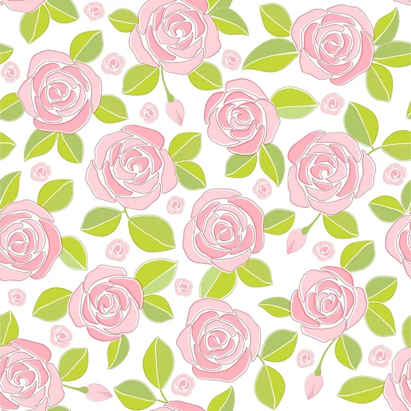 Rosas rosadas (fondo ) — Vector de stock