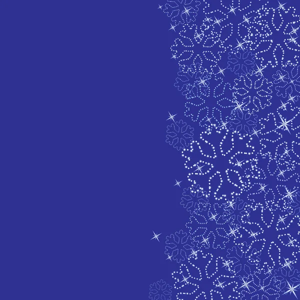 Cartão com flocos de neve de Natal . — Vetor de Stock