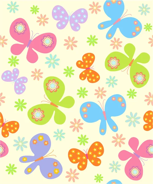 Fondo con mariposa — Vector de stock