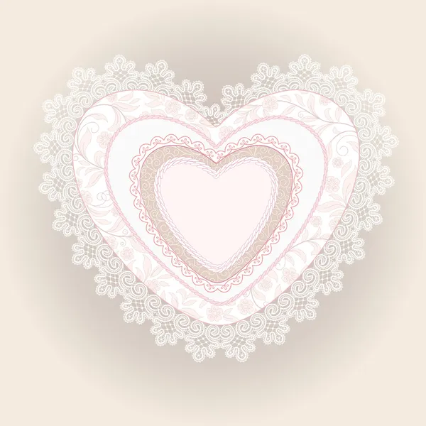 Coeur de lacets — Image vectorielle
