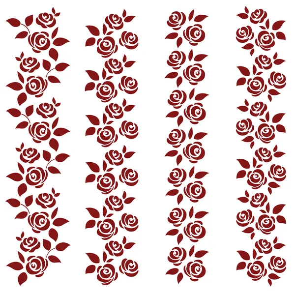Набор роз — стоковый вектор