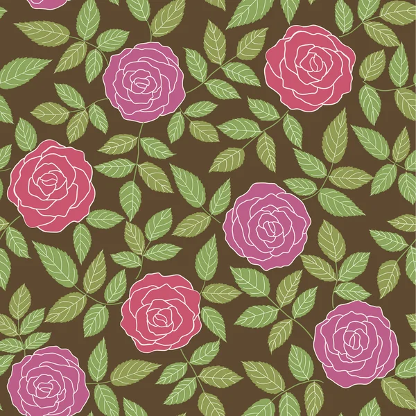 Fondo abstracto con rosas — Vector de stock