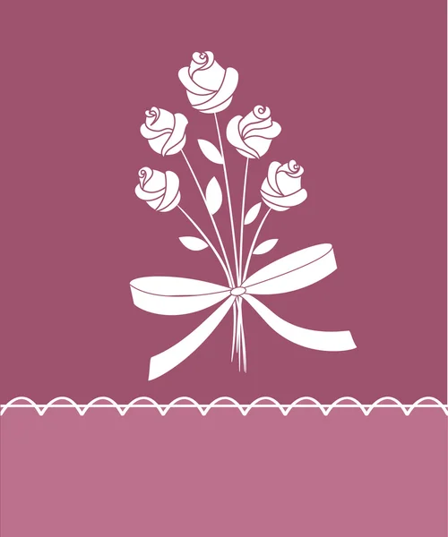 Tarjeta floral lindo — Vector de stock