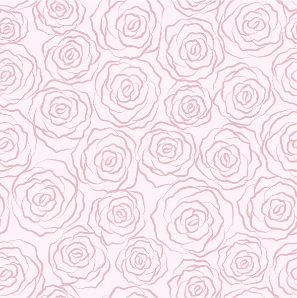 无缝抽象背景与玫瑰 — 图库矢量图片