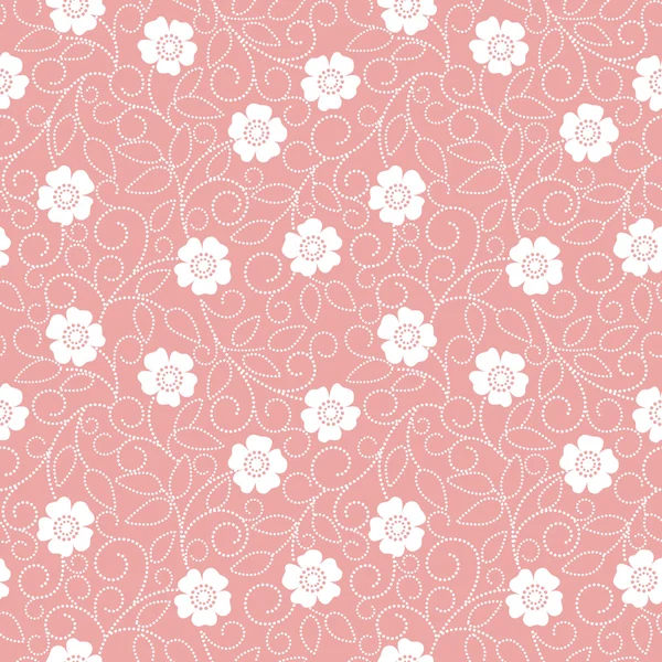 Fundo floral abstrato sem costura — Vetor de Stock