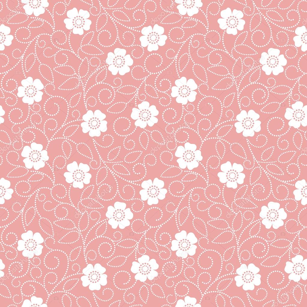Seamless abstract floral background