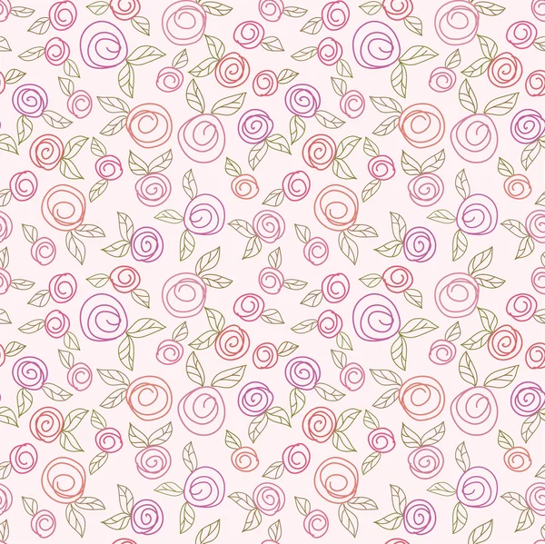 Fondo floral abstracto sin costuras — Vector de stock