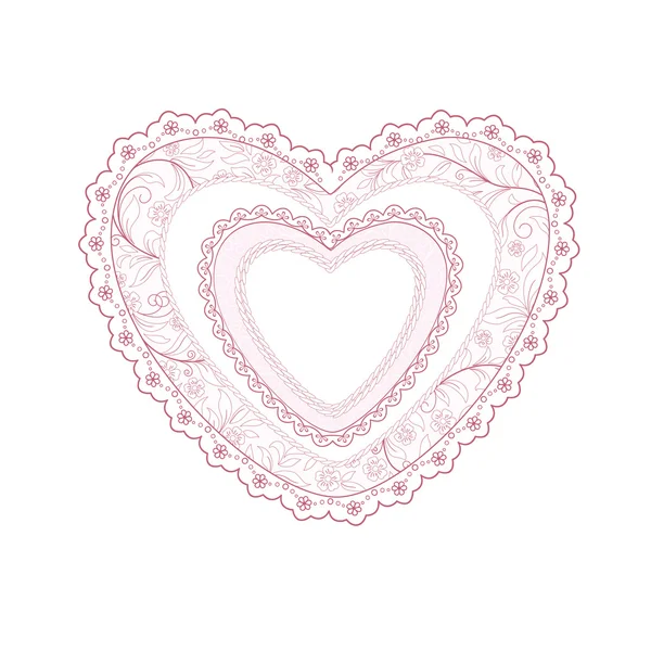 Heart of laces — Stok Vektör