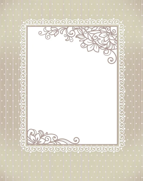 Diseño de marco de plantilla para tarjeta de felicitación — Vector de stock