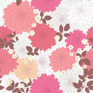 gri sorunsuz arka plan çiçek