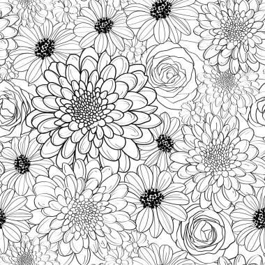 Kusursuz soyut çiçek arkaplanı