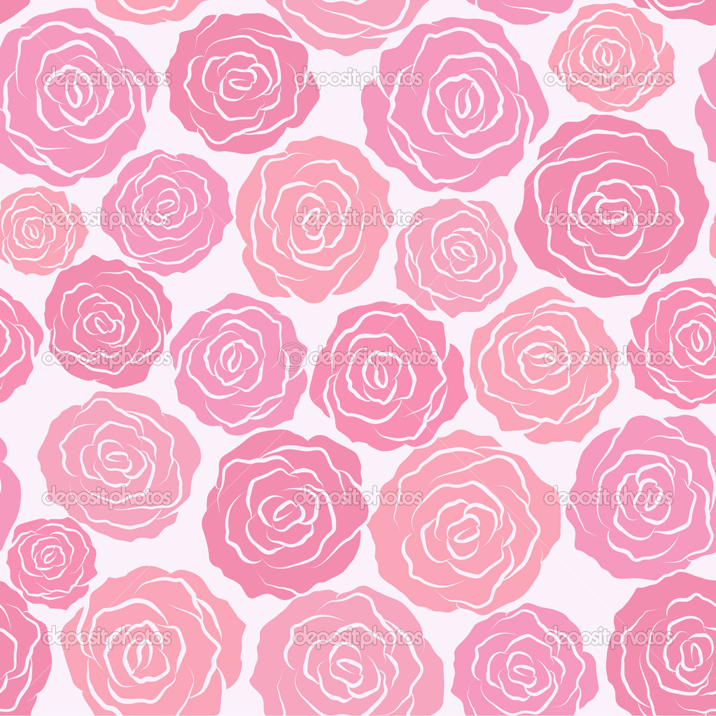 Seamless abstract grey background with roses