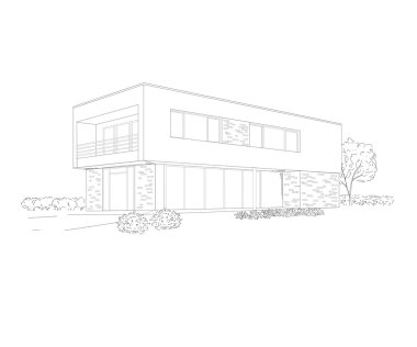 Building drawing clipart