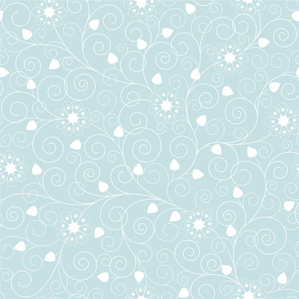 Fond floral gris sans couture — Image vectorielle