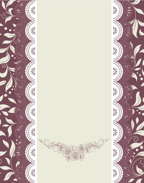 Vintage Lace Doily — Stock Vector