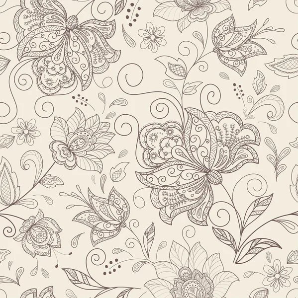 Fondo floral abstracto sin costuras — Archivo Imágenes Vectoriales