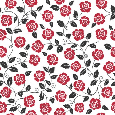 Gül ile sorunsuz arka plan