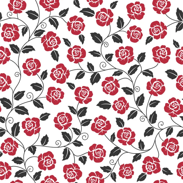 Бесшовный абстрактный фон с розами — стоковый вектор
