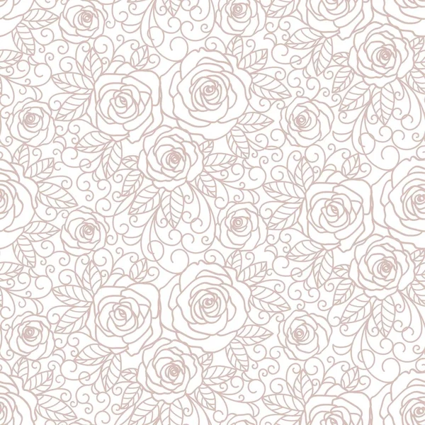 Motif Floral Abstrait Sans Couture Avec Des Roses — Image vectorielle