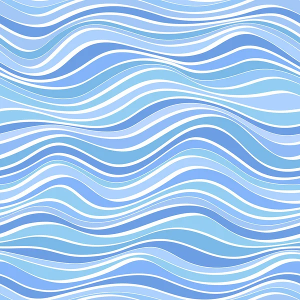 Sans Couture Abstraite Vagues Bleues Fond — Image vectorielle