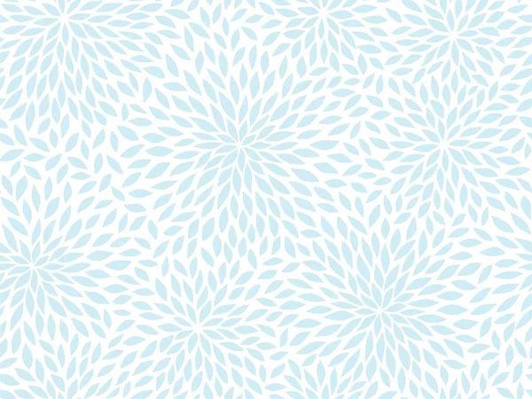 Seamless Abstract Floral Blue White Bacgroud Vector Floral Pattern — Stok Vektör