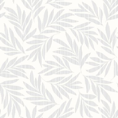 seamless floral background with leaves. vector white abstact pattern with grey leaves.