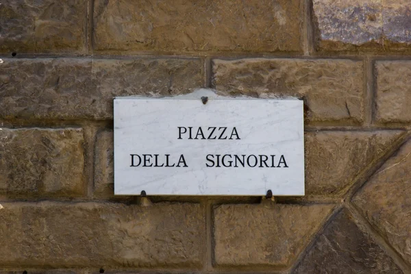 Praça della Signoria — Fotografia de Stock