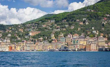 Camogli, liguria sahil görünümü