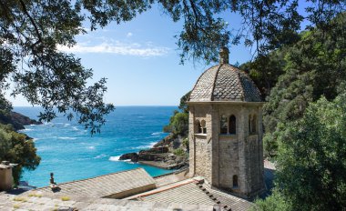 San fruttuoso, ligurian kıyısında