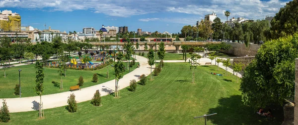 Valencia, turia-trädgårdarna — Stockfoto