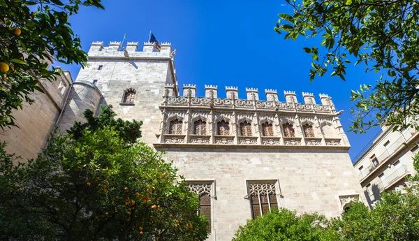 Valencia zijde markt — Stockfoto