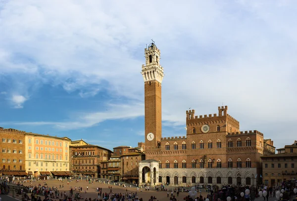 Siena, placu campo — Zdjęcie stockowe