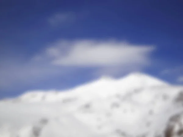 Зимовий Мальовничий Пейзаж Природи Сонячний День Високих Сніжних Горах Кавказу — стокове фото