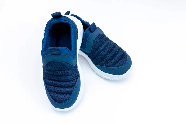 Baby Blue Sneakers Set Children Boys Clothes Accessories Spring Autumn — Fotografia de Stock