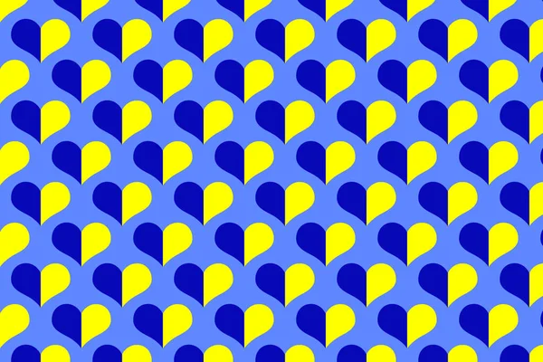 Seamless Pattern National Traditional Blue Yellow Colour Ukrainian Symbols Flag — Stock Photo, Image