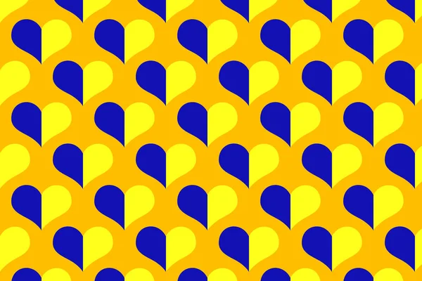 Seamless Pattern National Traditional Blue Yellow Colour Ukrainian Symbols Flag — Foto Stock