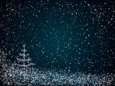 Dark blue christmas background clipart