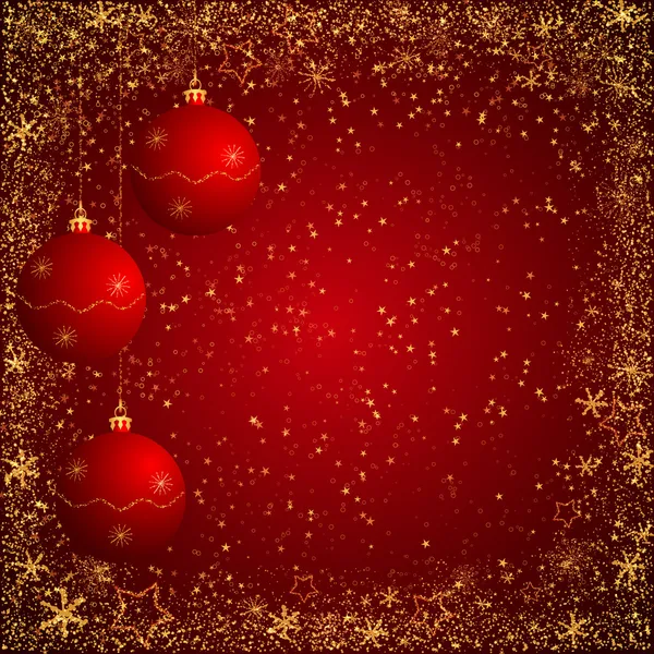 Kırmızı Noel arka plan — Stok Vektör