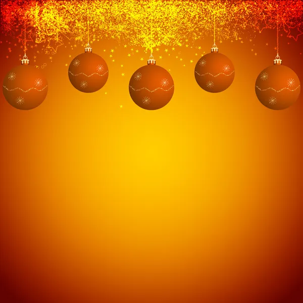 Orange christmas background — Stock Vector