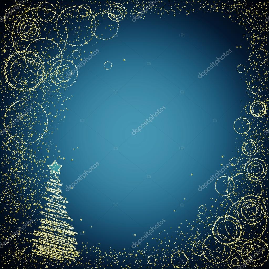 Blue and golden christmas background Stock Vector Image by ©lena_laska ...
