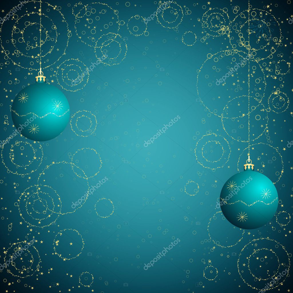 Dark Blue Christmas Background