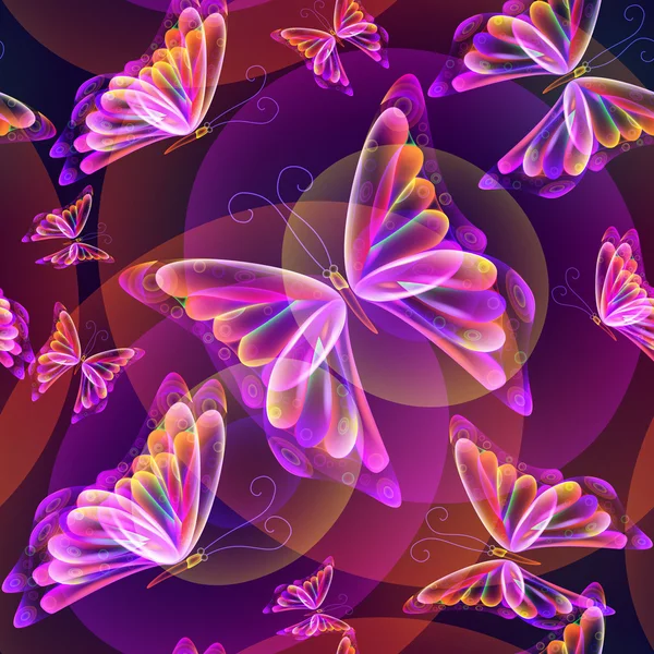 Seamless butterflies — Stock Vector