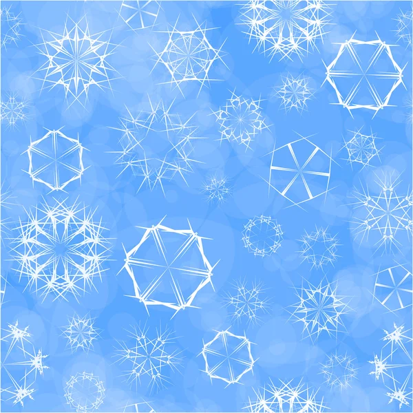 Sömlös snöflingor — Stock vektor