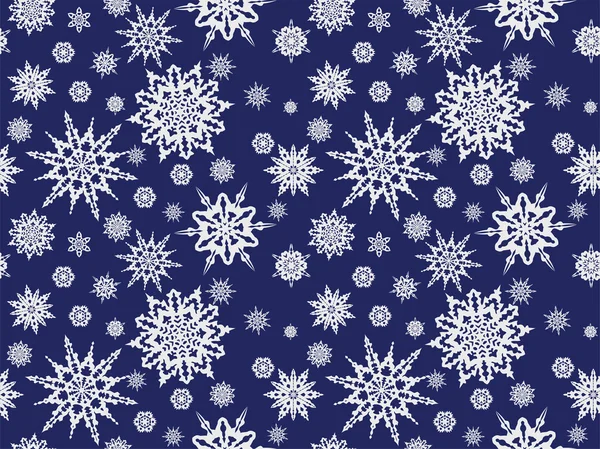 Seamless snowflakes — Stock Vector