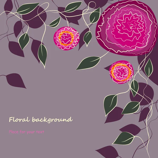 Fondo floral — Archivo Imágenes Vectoriales