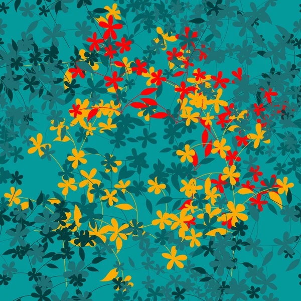 抽象的なシームレスな花 — ストックベクタ