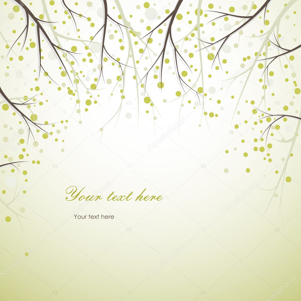 spring tree branches background